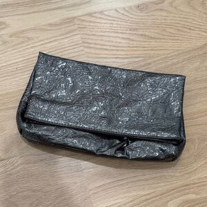 Old Navy Metallic Silver Clutch
